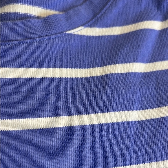 Cat & Jack Purple and White Striped Long Sleeve Tee - Picture 8 of 8